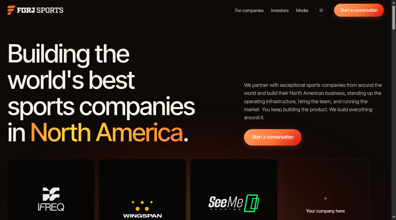 Homepage of theforjgroup.com